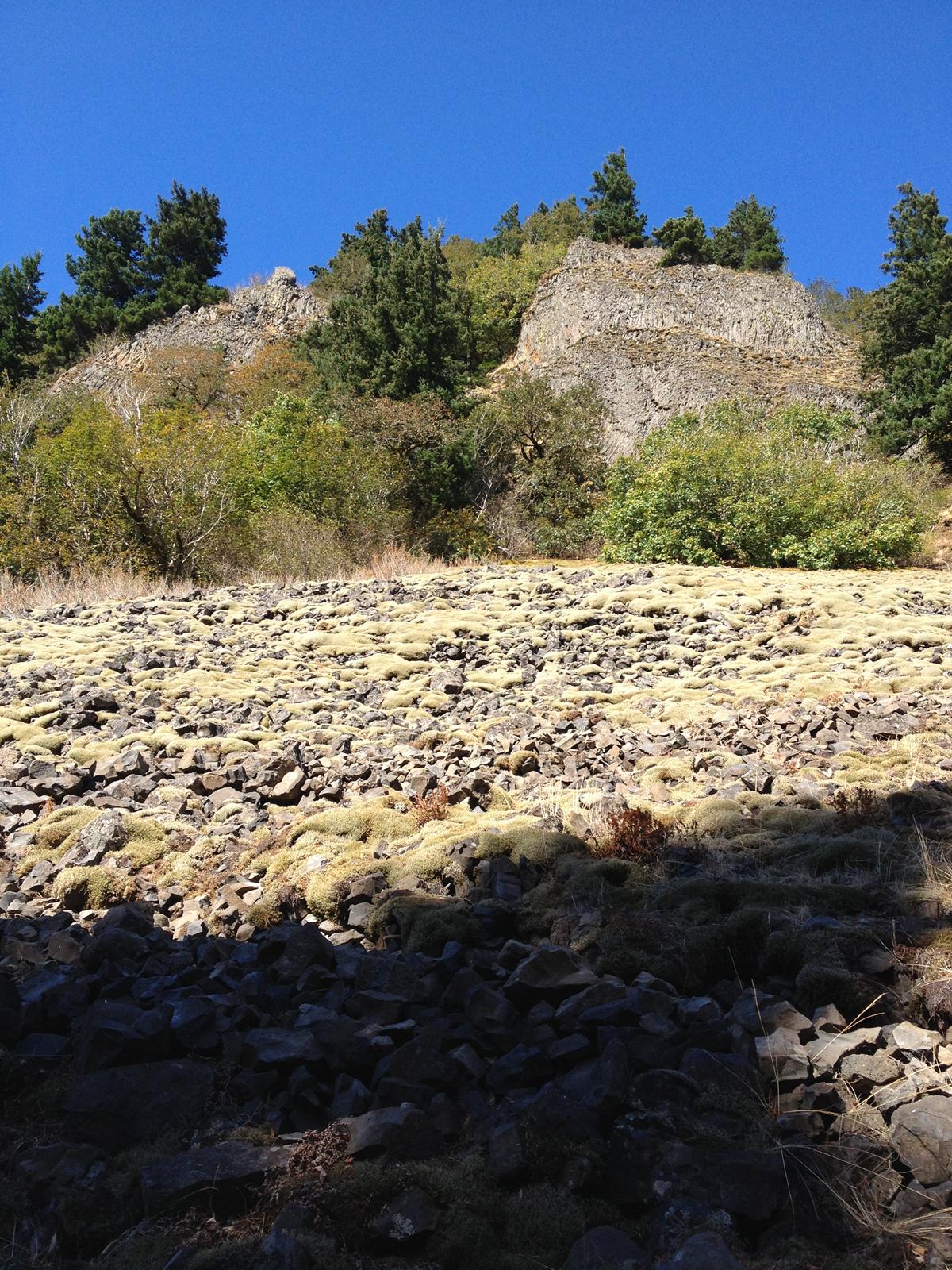 Switchbacks through rocks