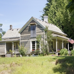 The historic Stanger House at the Jane Weber Evergreen Arboretum.